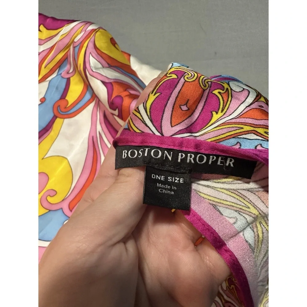 Boston Proper Tie‎ Dye Psychedelics Multicolor Large Scarf Wrap